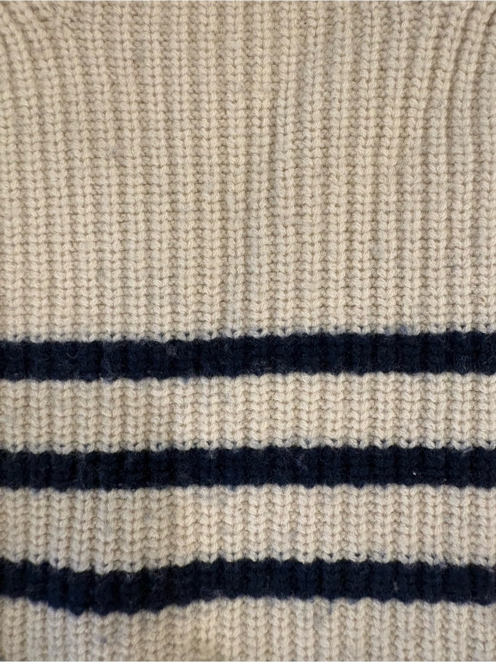 RAILS Striped Cream and Navy Knit Sweater - Picture 3 of 7